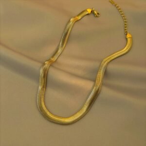 Fashion Geometric Steel Plating Chain Necklace