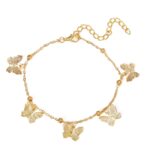 Fashion New Beach Hollow Butterfly Anklet