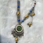 Jewellery set for Women Big Beads Pendant Necklace with Earrings for Women & Girls