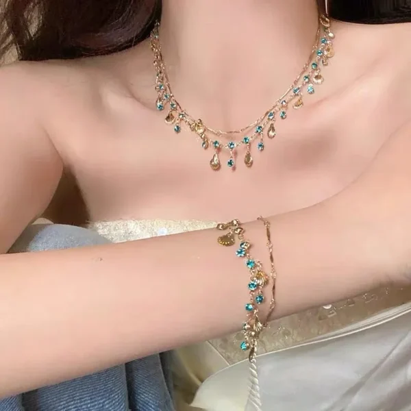 Beach Wear Necklace and Bracelet Set