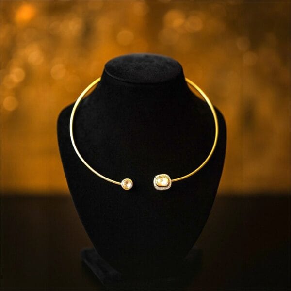 Hasli Brass Necklace with Gold Plating & Fashionable Statement Nature Inspired Design with Anti-Tarnish Finish, Jewellery For Women/Girls