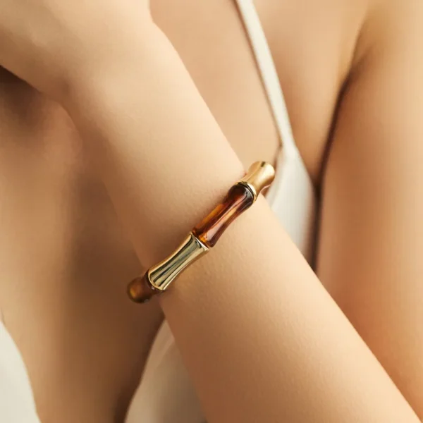 Tropic Resin Adjustable Bracelet (Brown)