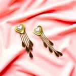 Elegant Heart Dangle Earrings for Women