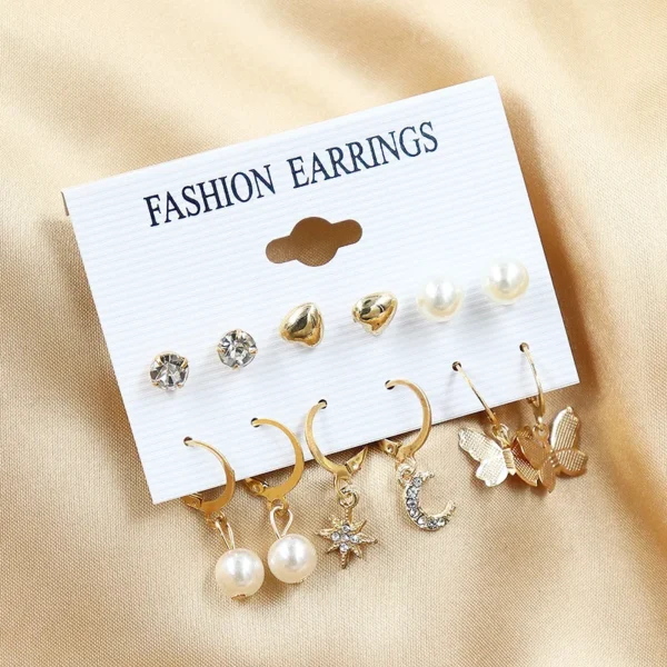 Cute Earrings Set of 6