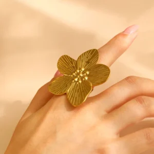 Sweet Flower Adjustable Ring