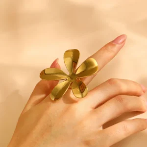 3D Flower Adjustable Ring