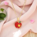 🍎 Sweetheart Apple Fruit Pendant Necklace