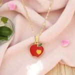 🍎 Sweetheart Apple Fruit Pendant Necklace