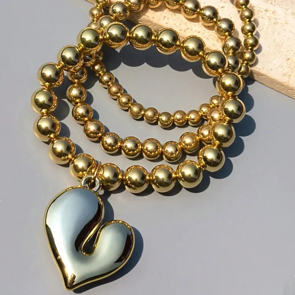Crooked Heart Bracelet Stack