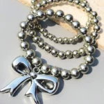 K Style Bow Bracelet Stack