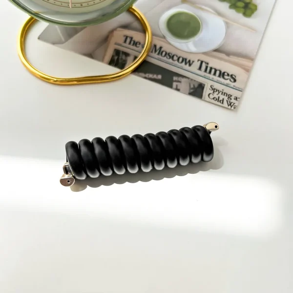 Vacation Style Plastic Resin Hair Tie (black)