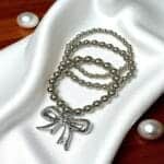 K Style Bow Bracelet Stack