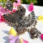 Afghani Tribal Oxidised Dangler Earrings
